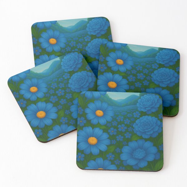 Item preview, Luxury Floral Garden Series – Blue Edition designed and sold by Ceylon Luxe Collections.