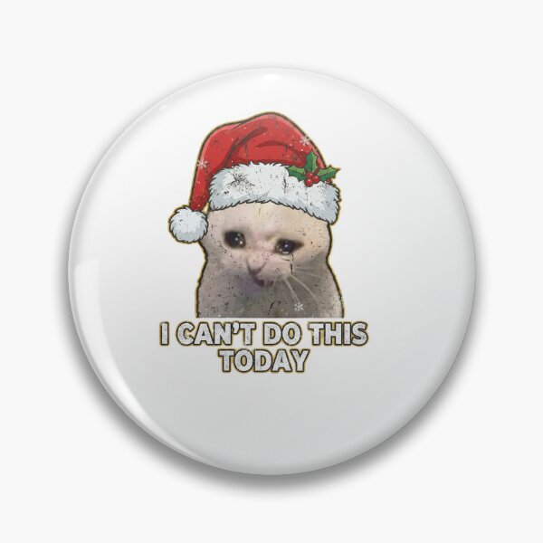 Item preview,   catswithhardhats Crying Inside Meme christmas designed and sold by vechone.