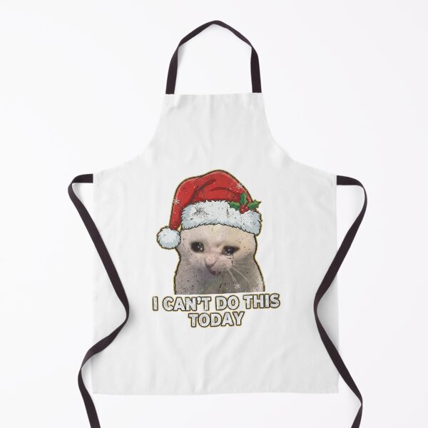 Item preview,   catswithhardhats Crying Inside Meme christmas designed and sold by vechone.
