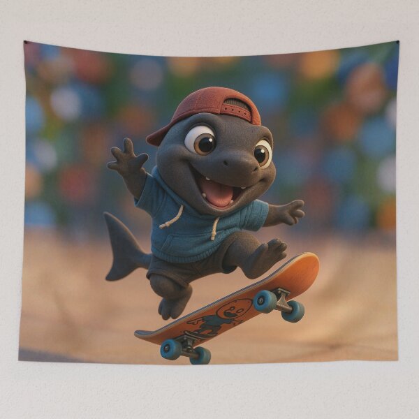 Item preview, Skater Kitefin Shark designed and sold by Sillytoe.