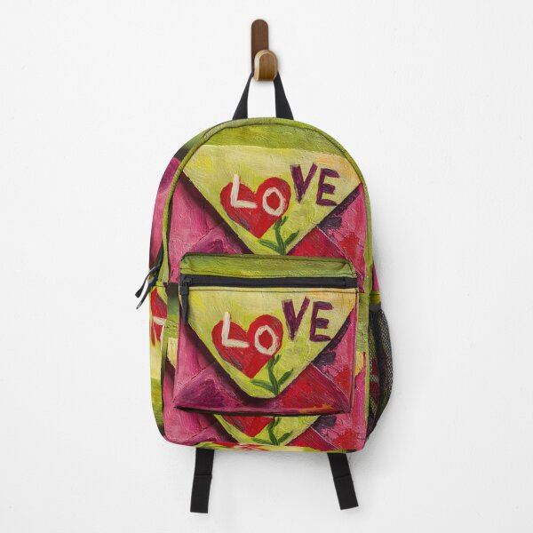 Item preview, Valentine Day Love Letter with LOVE Painted in Bright Colors, Textured and Vibrant Composition designed and sold by OlfactoART Studio.