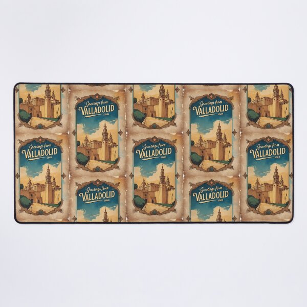 Item preview, Greetings from Valladolid Spain Vintage Travel Retro Postcard Design designed and sold by TravelPostcardGems.