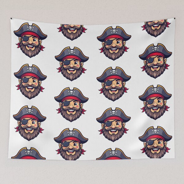 Item preview, Pirate emoji designed and sold by PrintLabStudio.