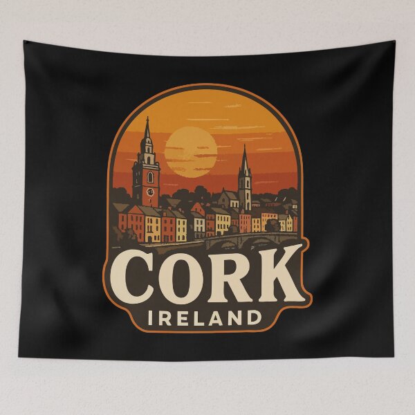 Item preview, Cork Ireland Retro Vintage Travel designed and sold by TomFrontierArt.