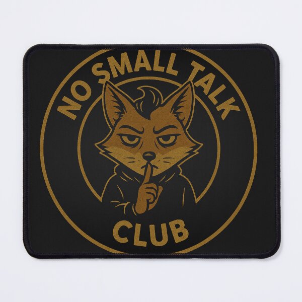 Item preview, No Small Talk Club Fox designed and sold by TytherleyTees.