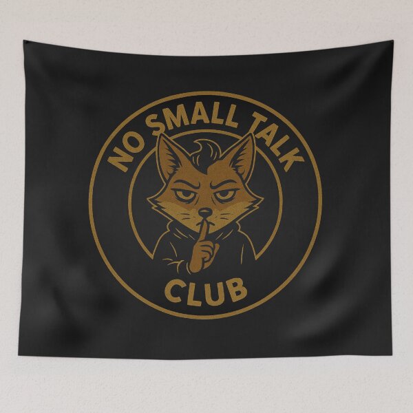 Item preview, No Small Talk Club Fox designed and sold by TytherleyTees.