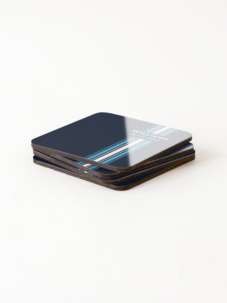 Thumbnail 4 of 5, Coasters (Set of 4), Williams Racing F1 Stripes designed and sold by GridLineDesigns.