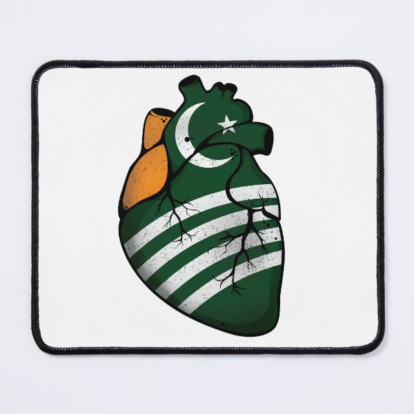 Item preview, Kashmir Flag Heart designed and sold by GamerGearTees.