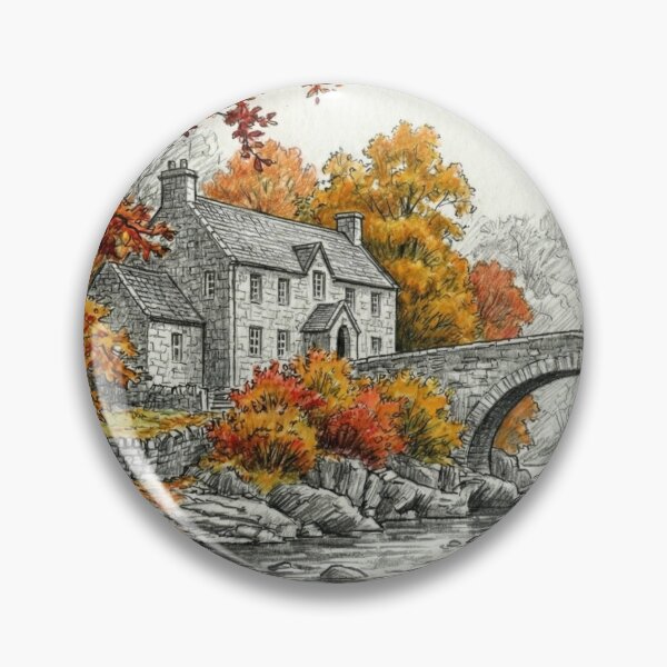 Item preview, The Hermitage at Dunkeld designed and sold by Highland-AI-Art.