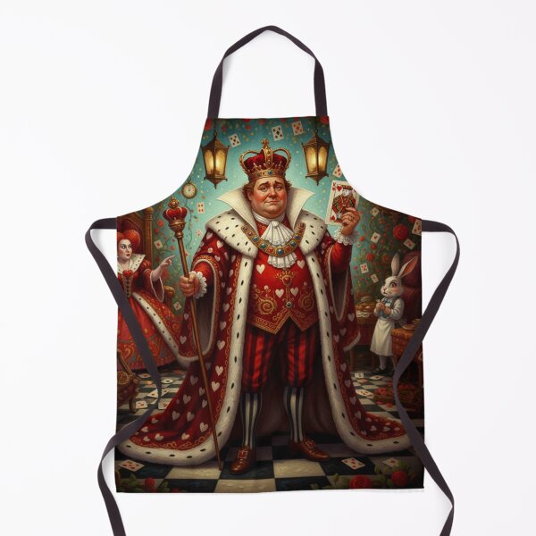 Item preview, King of Hearts Royal Court - High Detail Pop Surrealism Alice in Wonderland Art Print designed and sold by Art's Diner.