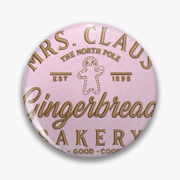 Item preview, Mrs. Claus Gingerbread Bakery Emblem designed and sold by Adronia.