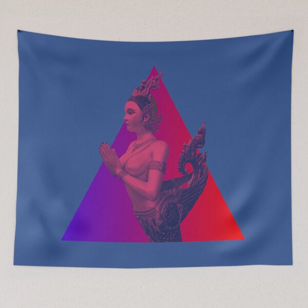Item preview, Retro Kinnaree Purple to Red designed and sold by Linklandiya.