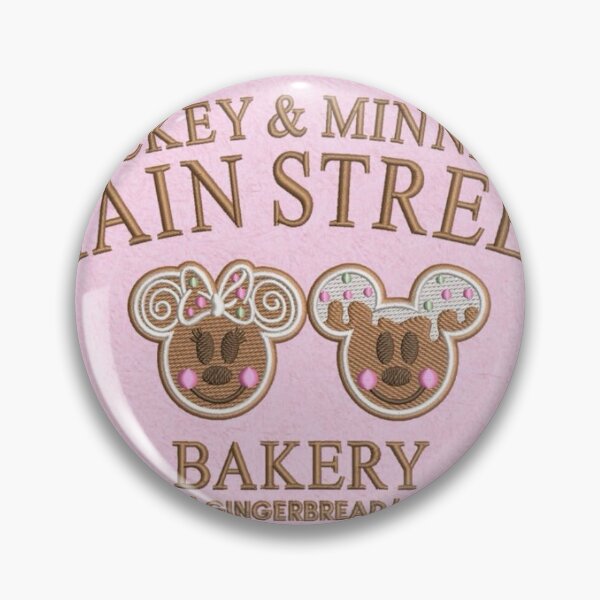 Item preview, Mickey and Minnie Main Street Bakery Badge designed and sold by Adronia.