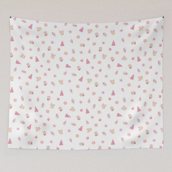 Item preview, Cozy Pink Christmas Pattern (TB) designed and sold by Trueli0n.