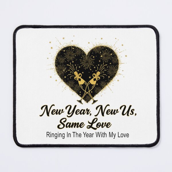Item preview, New Year, New Us, Same Love: Gold Champagne Heart Celebration T-Shirt & Holiday Sticker designed and sold by MonaRose_Art.