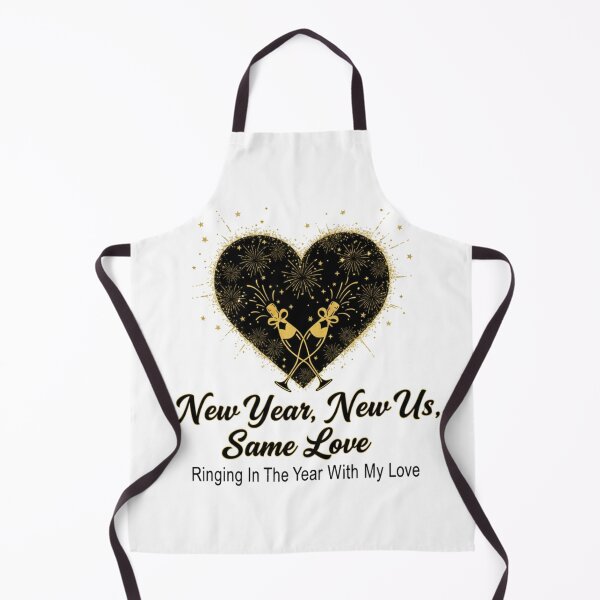 Item preview, New Year, New Us, Same Love: Gold Champagne Heart Celebration T-Shirt & Holiday Sticker designed and sold by MonaRose_Art.