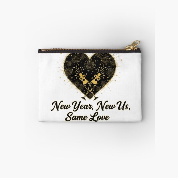 Item preview, New Year, New Us, Same Love: Gold Champagne Heart Celebration T-Shirt & Holiday Sticker designed and sold by MonaRose_Art.
