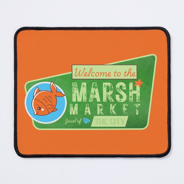 Item preview, Marsh Market (Zootopia) Sign / Logo - with fish! designed and sold by YonderAndBeyond.