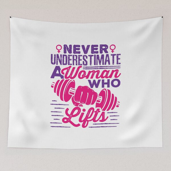 Item preview, Never Underestimate a Woman Who Lifts designed and sold by jaygo.