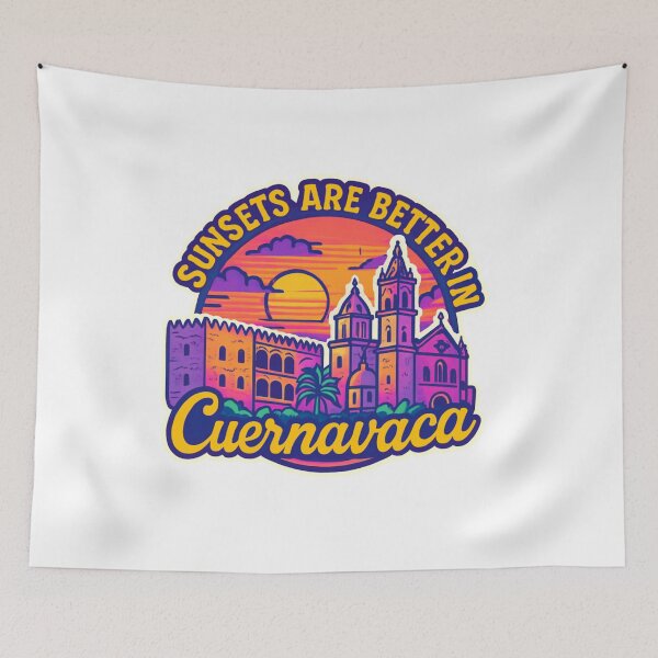 Item preview, Sunsets Are Better in Cuernavaca Adventure Vintage Travel designed and sold by Retro-Anime9.