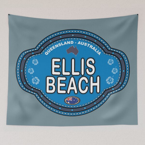 Item preview, Ellis Beach Australia stitching effect emblem designed and sold by studioss76.