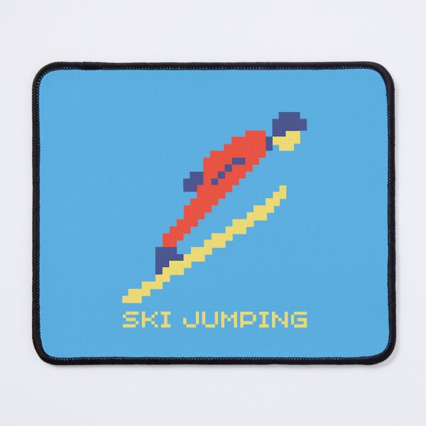 Item preview, Ski Jumping | Ski Jumper Silhouette | Retro Pixel-Art designed and sold by Anniko Art Studio.