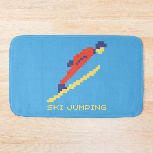 Item preview, Ski Jumping | Ski Jumper Silhouette | Retro Pixel-Art designed and sold by Anniko Art Studio.