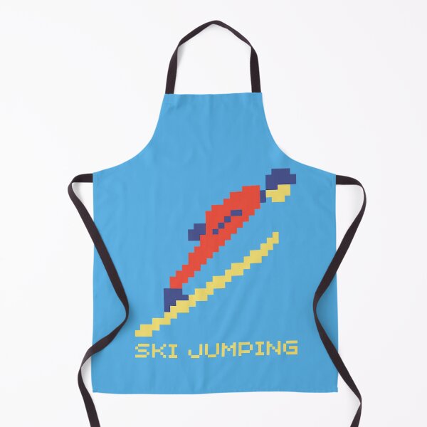 Item preview, Ski Jumping | Ski Jumper Silhouette | Retro Pixel-Art designed and sold by Anniko Art Studio.