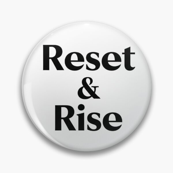 Item preview, Reset and Rise Motivational Typography Design Positive Mindset designed and sold by Design_Your_Day.