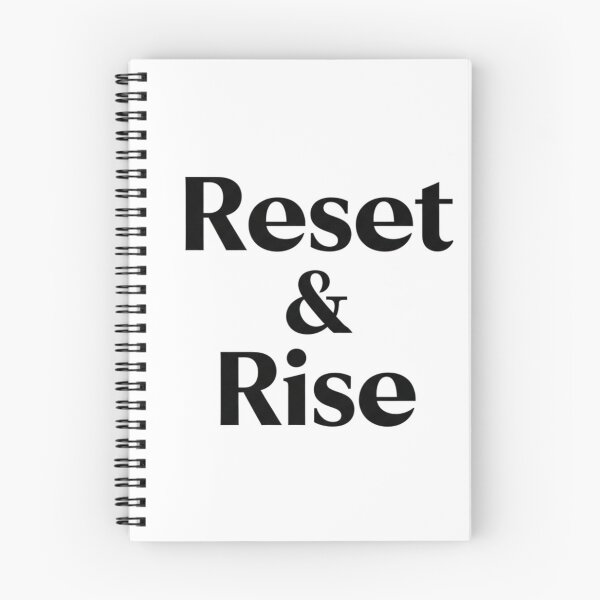 Item preview, Reset and Rise Motivational Typography Design Positive Mindset designed and sold by Design_Your_Day.