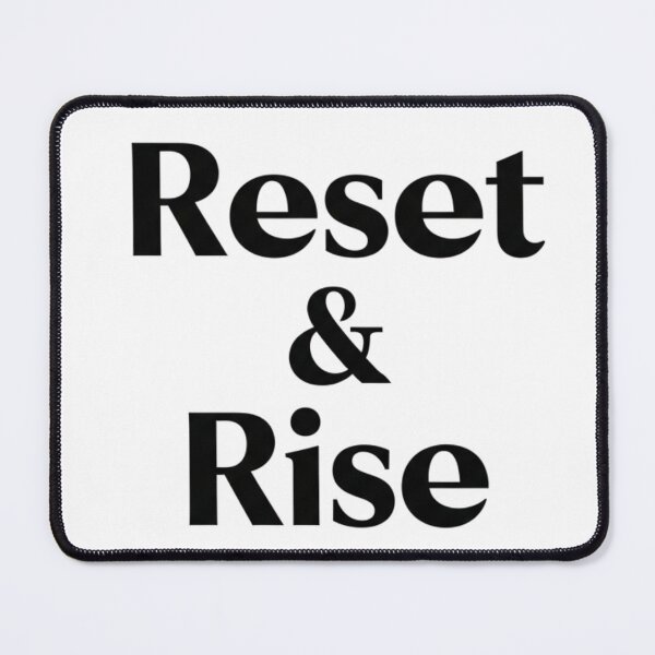 Item preview, Reset and Rise Motivational Typography Design Positive Mindset designed and sold by Design_Your_Day.