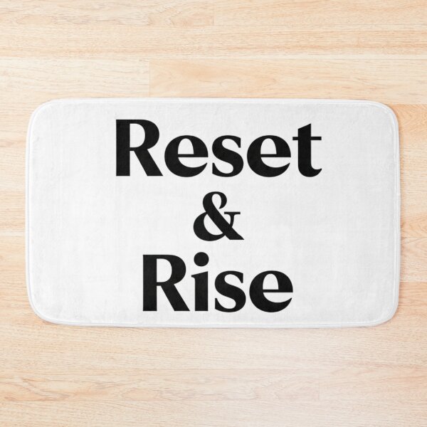 Item preview, Reset and Rise Motivational Typography Design Positive Mindset designed and sold by Design_Your_Day.