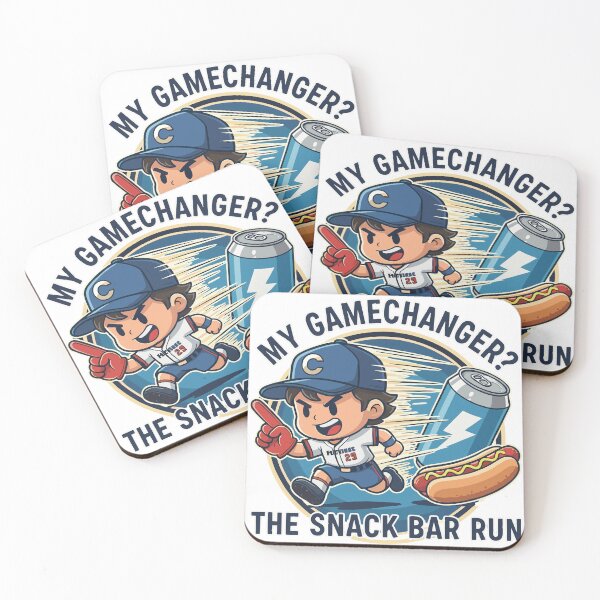 Item preview, My GameChanger ? The Snack Bar Run - Funny Baseball Fan Food Hustle Design designed and sold by SplashPixel.