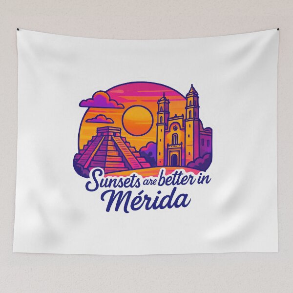 Item preview, Sunsets Are Better in Mérida Adventure Vintage Travel designed and sold by Retro-Anime9.