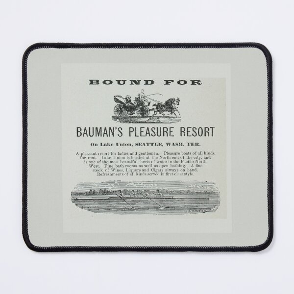 Item preview, Vintage Rowing Advertisement Lake Union Seattle 1884 designed and sold by Michael van der Hoorn.