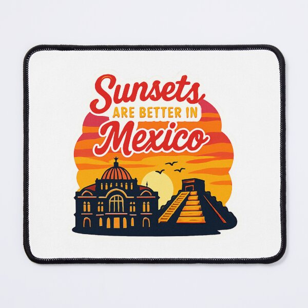Item preview, Sunsets Are Better in Mexico Adventure Vintage Travel designed and sold by Retro-Anime9.