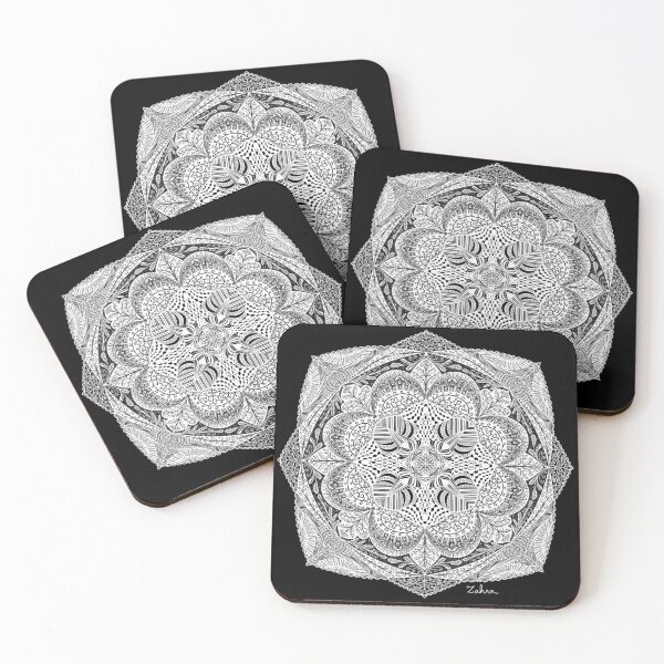 Item preview, Open up — Detailed White Mandala Art  designed and sold by MelZahrArt.