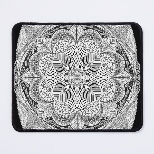 Item preview, Open up — Detailed White Mandala Art designed and sold by MelZahrArt.