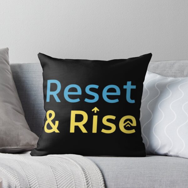 Item preview, Reset and Rise Motivational Typography Design Positive Mindset designed and sold by Design_Your_Day.