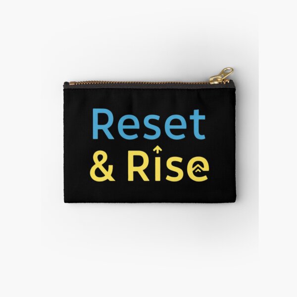 Item preview, Reset and Rise Motivational Typography Design Positive Mindset designed and sold by Design_Your_Day.