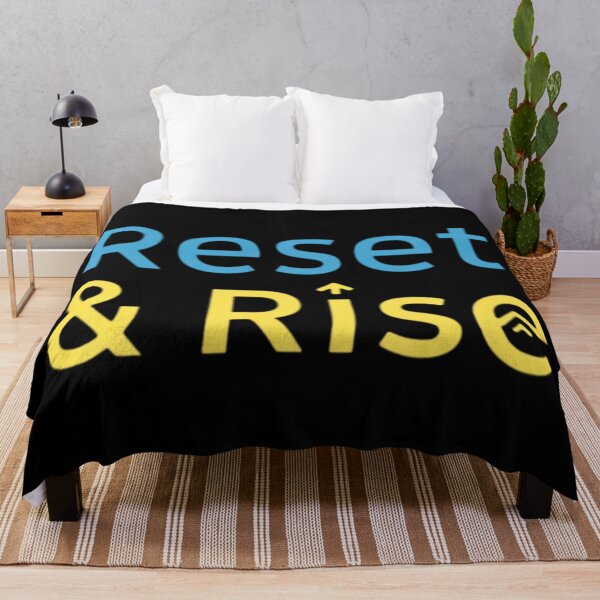 Item preview, Reset and Rise Motivational Typography Design Positive Mindset designed and sold by Design_Your_Day.