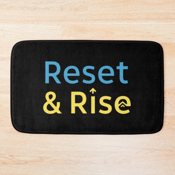 Item preview, Reset and Rise Motivational Typography Design Positive Mindset designed and sold by Design_Your_Day.