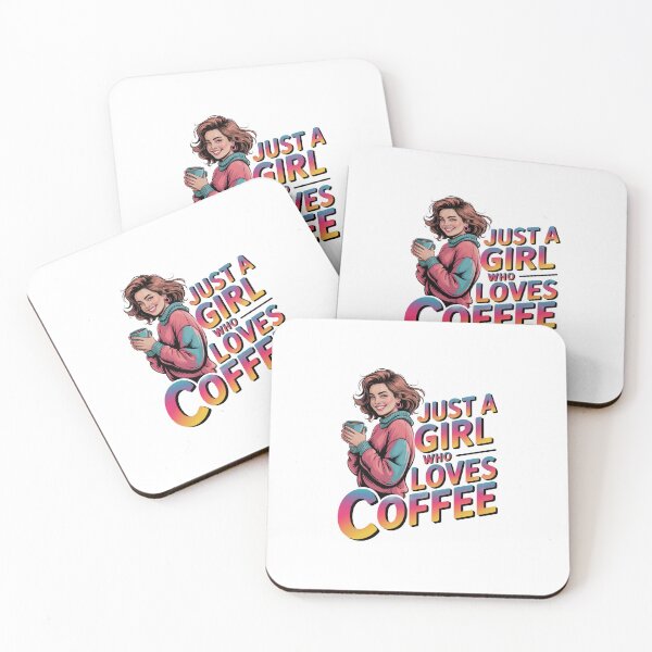 Item preview, Just a Girl Who Loves Coffee designed and sold by jkrphoto.