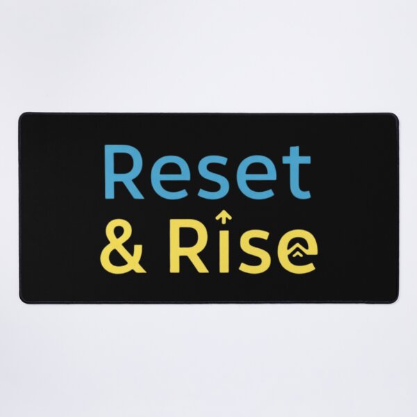 Item preview, Reset and Rise Motivational Typography Design Positive Mindset designed and sold by Design_Your_Day.