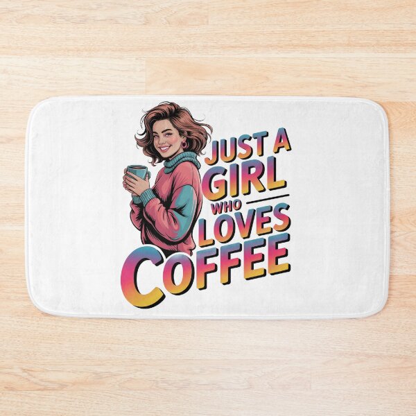 Item preview, Just a Girl Who Loves Coffee designed and sold by jkrphoto.