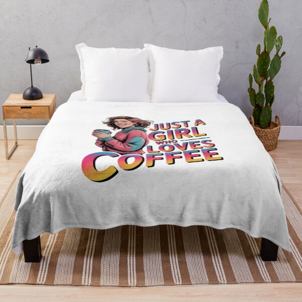 Item preview, Just a Girl Who Loves Coffee designed and sold by jkrphoto.