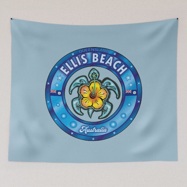 Item preview, Ellis Beach Australia sea turtle hibiscus designed and sold by studioss76.