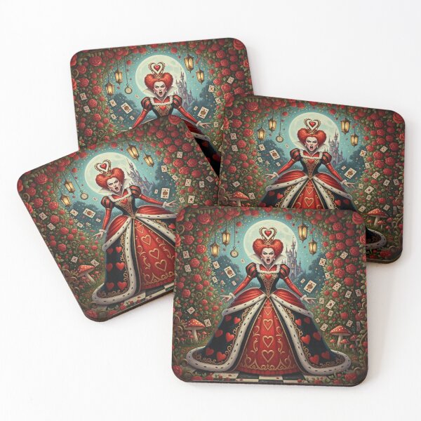 Item preview, Queen of Hearts Alice in Wonderland Art Print - High Detail Pop Surrealism Gothic Fantasy Painting designed and sold by Art's Diner.