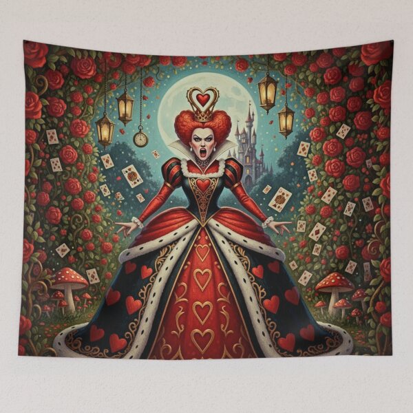 Item preview, Queen of Hearts Alice in Wonderland Art Print - High Detail Pop Surrealism Gothic Fantasy Painting designed and sold by Art's Diner.