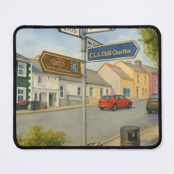 Item preview, Kilcar County Donegal Ireland watercolor designed and sold by OliDesigns.